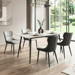 WAWA 4 Seater Sintered Stone Dining Set-2 Colors