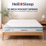 HelloSleep 12 Inch Fully Removable Pocket Spring Mattress