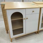 IVES 80cm Compact Sideboard-Oak+White - Image 4