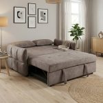 KINETIX 2 Seater Sofa Bed-Brown - Image 3