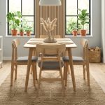 LINDA 4 Seater Pet Friendly Dining Set-Natural - Image 2