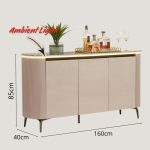 LUMEN 160cm Ambient Light Sideboard - Image 3