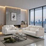 LUCERNE 2 + 3 Seater Sofa Set-Beige - Image 2