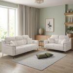 LUCERNE 2 + 3 Seater Sofa Set-Beige