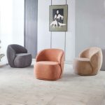 [Set of 2] MISTY Velvet Fabric Lounge Chair-3 Colors - Image 2