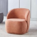 [Set of 2] MISTY Velvet Fabric Lounge Chair-3 Colors - Image 4