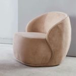 [Set of 2] MISTY Velvet Fabric Lounge Chair-3 Colors - Image 6