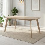 MITO 120-180cm Full Solid Rubberwood Dining Table-White Wash