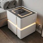 MURCIA Smart Charging Bedside Table-White - Image 4