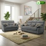 MALAGA 2+3 Seater Pet Friendly Sofa Set-Grey