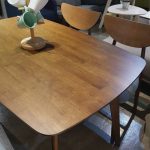 MITO 120-180cm Full Solid Rubberwood Dining Table-Walnut - Image 5