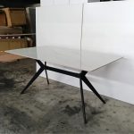 NOBLE 140-160cm Sintered Stone Dining Table-White - Image 6