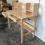 ODENSE 120cm Wooden Study Desk With Hutch-Natural - Image 8
