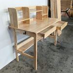 ODENSE 120cm Wooden Study Desk With Hutch-Natural - Image 7