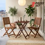 [Package] PARIS 1+2 Folding Outdoor Set-Teak Oil