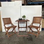 [Package] PARIS 1+2 Folding Outdoor Set-Teak Oil - Image 3