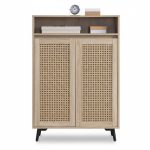 PEMBROKE 2 Door Shoe Cabinet-Oak - Image 6