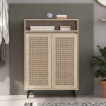 PEMBROKE 2 Door Shoe Cabinet-Oak