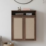 PEMBROKE 2 Door Shoe Cabinet-Walnut - Image 4