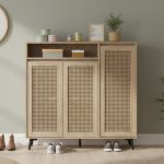 PEMBROKE 3 Door Shoe Cabinet-Oak
