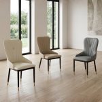 QUIKA Cushion Dining Chair-3 Colors - Image 2