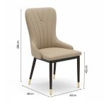 QUIKA Cushion Dining Chair-3 Colors - Image 3