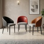 ROSOM 4 Seater Sintered Stone Dining Set-3 Colors - Image 2