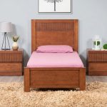 STRATO Single & Super Single Wooden Bed Frame-Dirty Oak