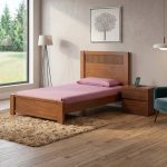 STRATO Single & Super Single Wooden Bed Frame-Dirty Oak - Image 2