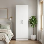SALERNO 2 Door Wardrobe-White