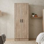 SALERNO 2 Door Wardrobe-Sonoma Oak