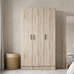 SALERNO 3 Door Wardrobe-Sonoma Oak
