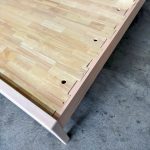 TAMPERE Full Solid Wood Queen King Bed Frame-White Wash - Image 8