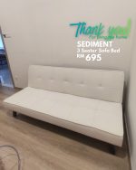 SEDIMENT 3 Seater Sofa Bed-Beige - Image 7