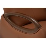 TINKER Swivel Recliner Sofa-Brown PU - Image 6