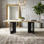 VAUGHAN 140-160cm Sintered Stone Dining Table-White
