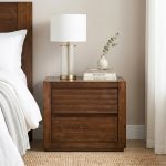 VECTOR Wooden Bedside Table-Walnut