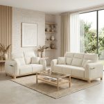 WORA 2+3 Seater Sofa Set-Beige