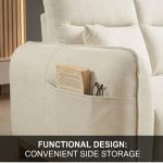 WORA 2+3 Seater Sofa Set-Beige - Image 4