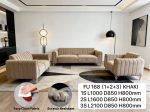 BIANCA 123 Seater Pet Friendly Sofa Set-Brown - Image 9