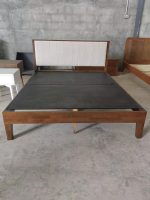 BROOME Wooden Bed Frame-Walnut - Image 4