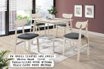 LINDA 4 Seater Pet Friendly Dining Set-White Wash - Image 3