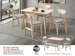 LINDA 4 Seater Pet Friendly Dining Set-Natural - Image 2