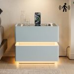 X01 Motion Detect Smart Bedside Table-White