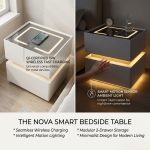 X01 Motion Detect Smart Bedside Table-White - Image 8