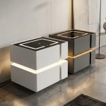X06 Smart Charging Bedside Table-Grey - Image 6