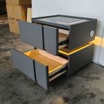 X06 Smart Charging Bedside Table-Grey - Image 9