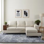 XENO L Shaped 3 Seater Sofa-Beige
