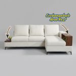 XENO L Shaped 3 Seater Sofa-Beige - Image 4