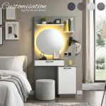 [Customise] VOLDA Full Melamine Dressing Table Set